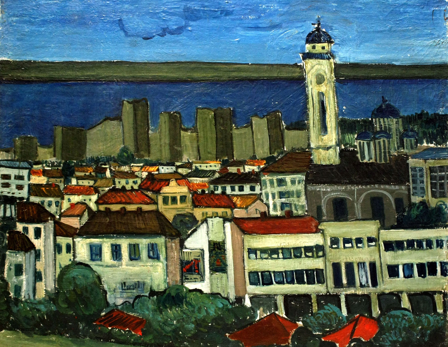 Kosta-Bradić,-panorama-Smedereva